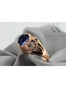 Vintage Sapphire Ring Original Vintage 14k Produkt z Pink Gold VRC080R